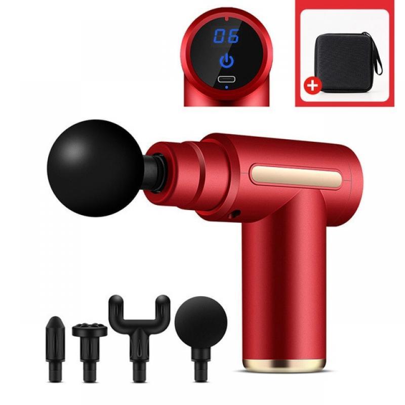 Mini Massage Gun Pocket-Sized Deep Tissue Massager Gun Ultra Small & Quiet Muscle Massage Gun USB Charging for Home Gym with bag