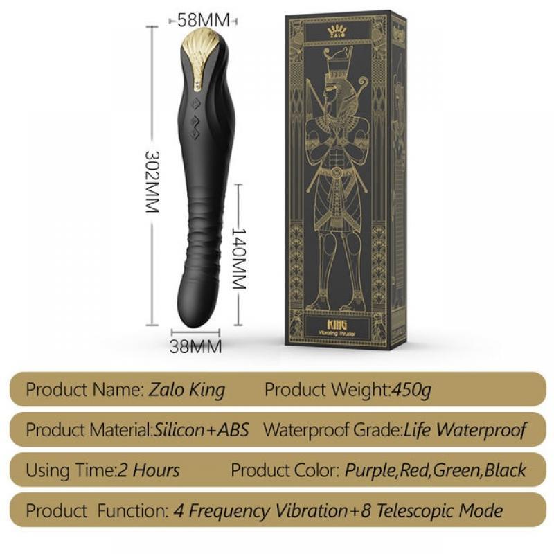 ZALO King Telescopic Vibrators Female G-spot Silicone Sex Machine APP Control Dildos Adult Goods for Women Erotic Toys in Couple