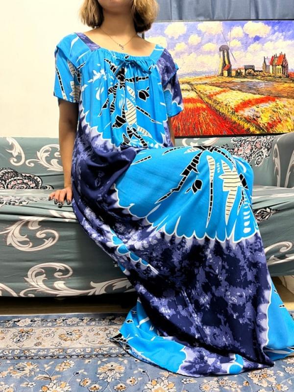 Abayas For Women Dubai 2023 Muslim Cotton Fabric Boat Neck Floral African Long Dress Loose Novelty Robe Femme Musulmane Turban