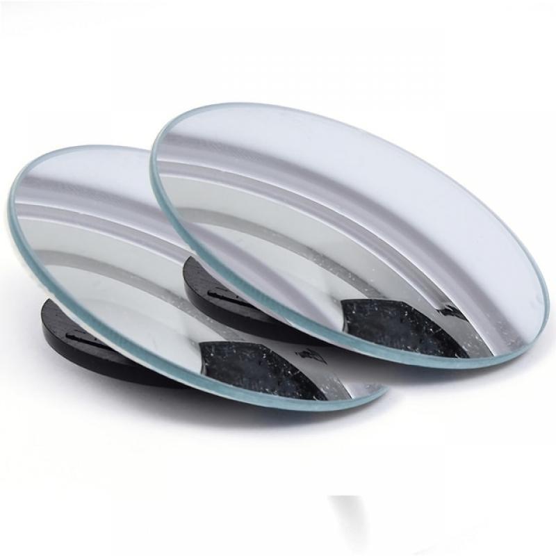 360° Rotation Car Blind Spot Mirror Wide Angle Adjustable Small Round Convex Mirror Car Reversing  Auxiliary Rearview Mirror