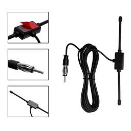 1pc Car Dipole Antenna Boat Stereo AM FM Glass Antenna Radio Antenna Car Windshield AM FM Radio Antenna Signal Amplifier