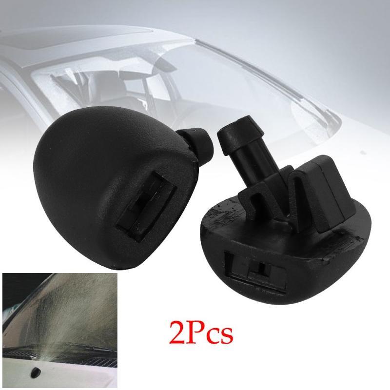 2x Front Windshield Wiper Water Spray Jet Washer Nozzle For Peugeot 206 207 407