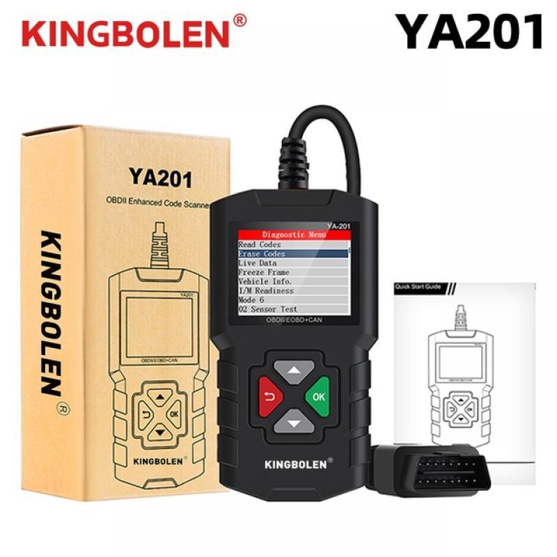 KINGBOLEN YA201 Car Code Reader OBDII/EOBD Auto Diagnostic Tool Data stream save playback OBD2 Scanner Clear code PK CR3001