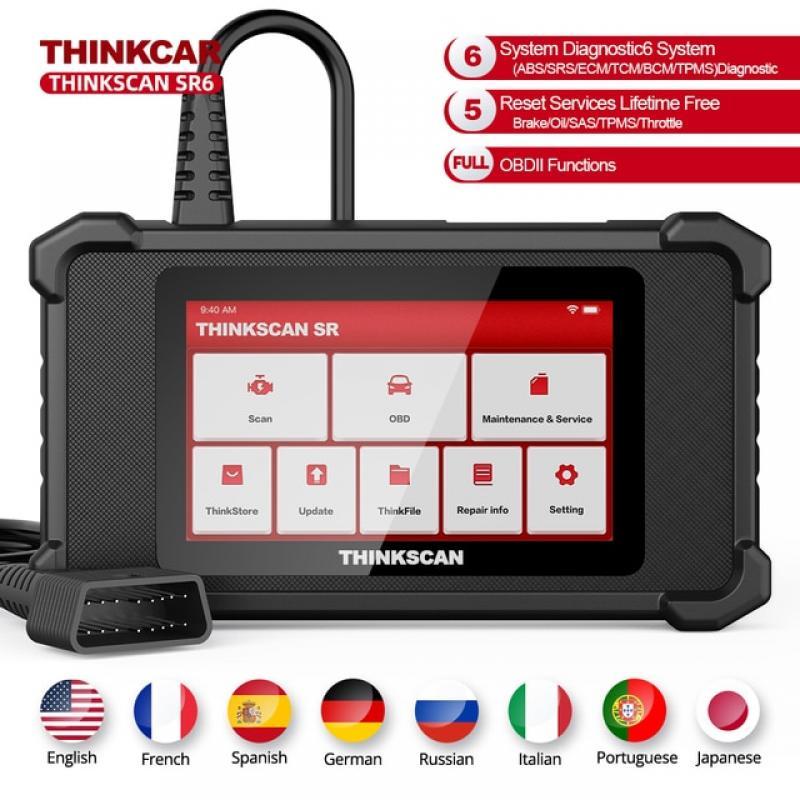 THINKCAR THINKSCAN SR2 SR4 SR6 OBD2 Scanner Read Erase Error Code EOBD Automotive All Car Diagnostics Tools