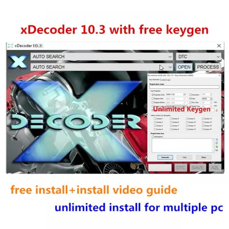 PACK 5 SOFTWARES xDecoder 10.3 + DAVINCI 1.0.28 + TOYOLEX 3 +MULTI EDITOR V2 +IMMO DOCTOR V2.1 with free keygen for many laptop