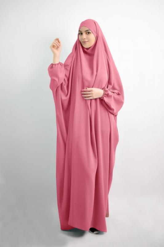 Eid Hooded Muslim Women Hijab Dress Prayer Garment Full Cover Ramadan Gown Islamic Clothes Niqab Muslim Dress Women