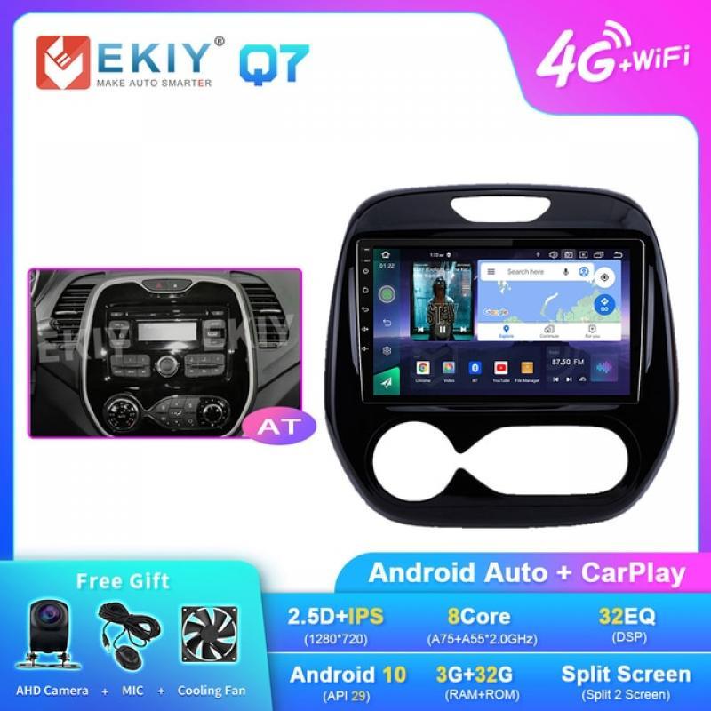 EKIY X7 Android Auto Radio For Renault Captur CLIO Samsung QM3 2011 - 2018 Stereo Carplay GPS Navigation System 2 din DSP DVD HU