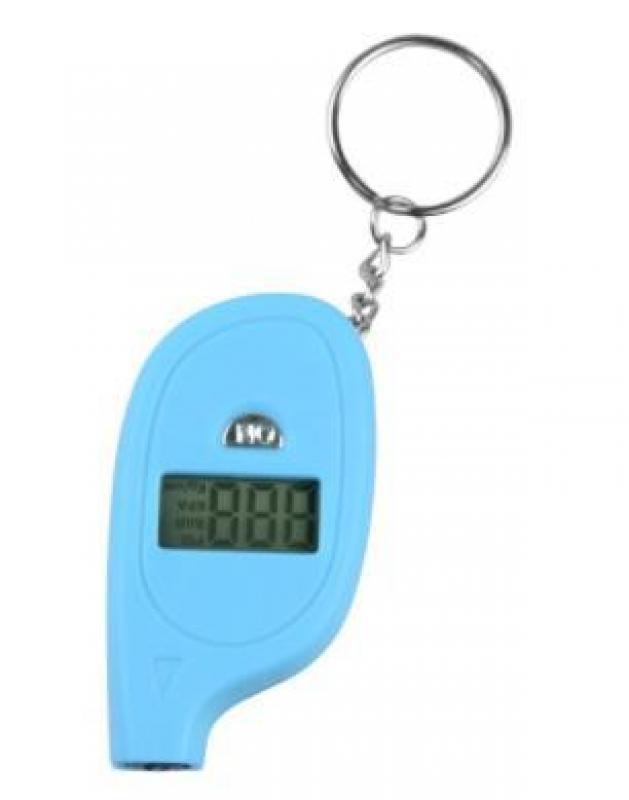 New Arrival Mini LCD Digital Tire Tyre Keychain Air Pressure Gauge For Car Auto Motorcycle CNP