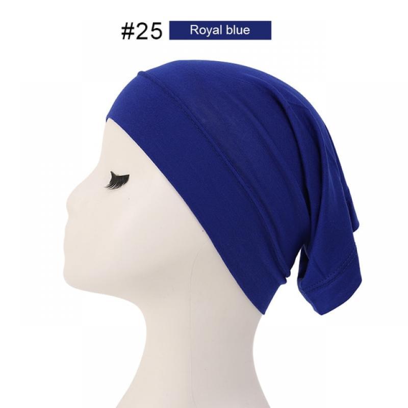 Fashion Muslim Hijab Caps Solid Underscarf Women Veil Modal Cotton Hijab Muslim Scarf Turbans Head  Women's Hijabs Hat Islamic