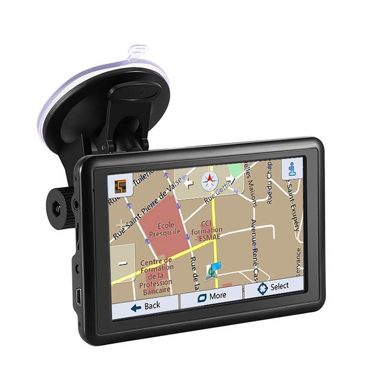 GPS Car Navigation For Car Truck HGV USB Charging Convenient FM Transmitter Navigator Device Car Adapter Update Europes Maps