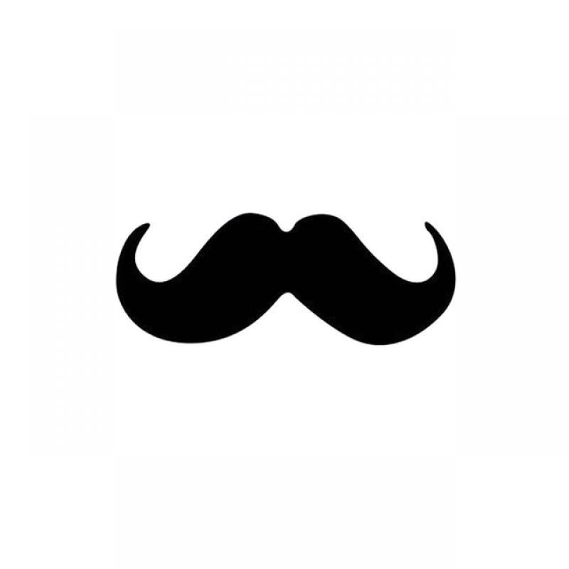 Creative Mustache Car Stickers British Style Mustache Car Tail Stickers Reflective Raised Body Stickers Car Reflector Accessorie