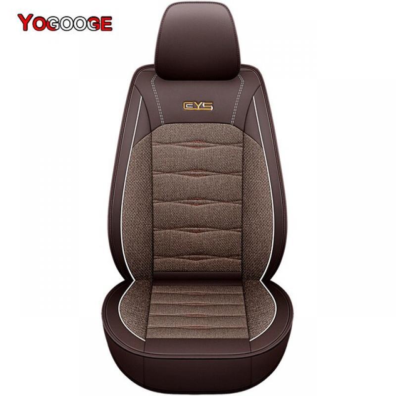 YOGOOGE Car Seat Cover For VW Caddy 4 5 SBA SBH SAA SAH 2015-2022 Auto Accessories Interior (1seat)