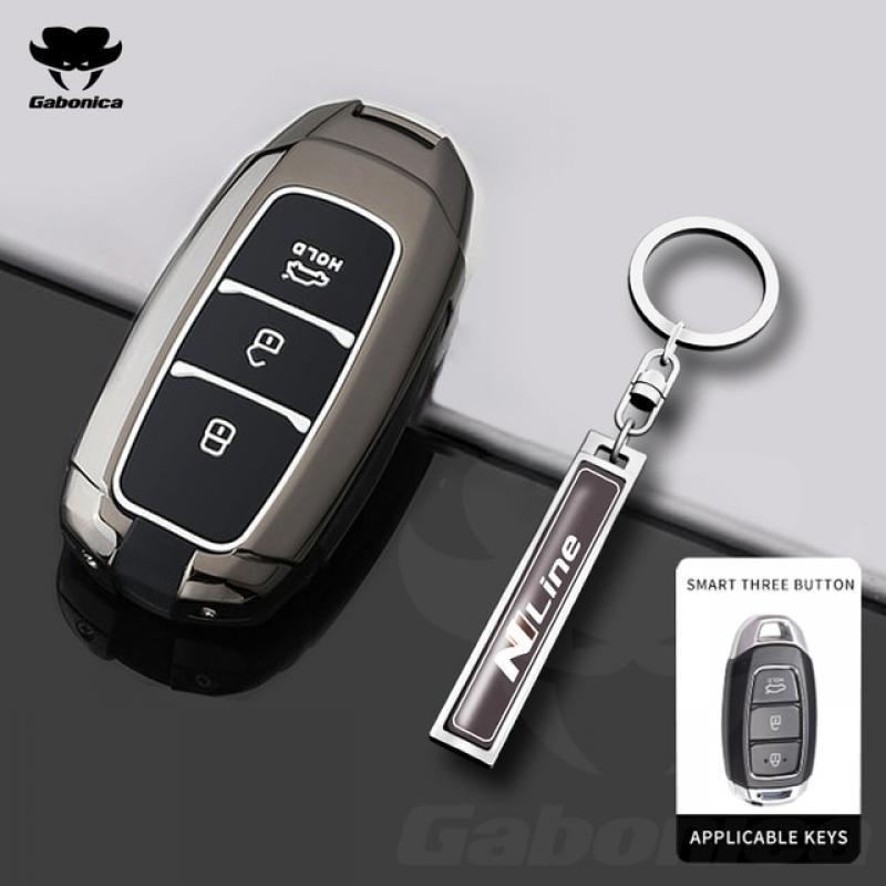 New Zinc Alloy Car Key Cover Case Shell for Hyundai N I30 Ix35 Kona Encino Solaris Azera Grandeur Ig Accent TM Palisade Santa Fe