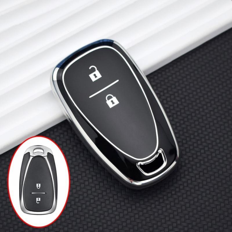 TPU 2 3 Buttons Car Key Case Cover for Chevrolet Onix 2018-2020 Blazer Cruze Traverse Trax Equinox Sonic Spark Volt Malibu