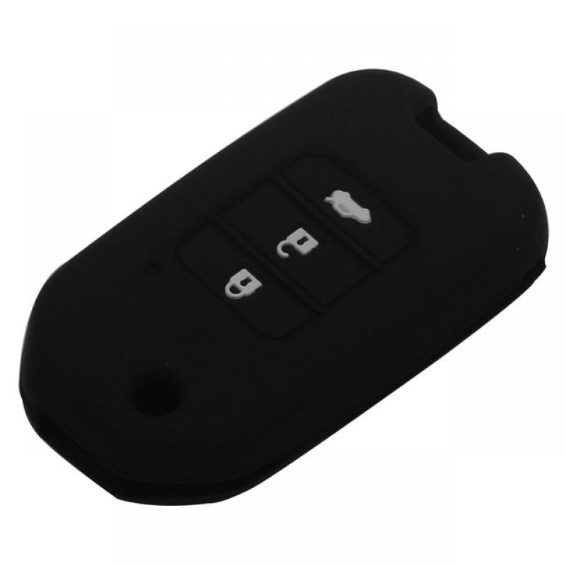 jingyuqin 3 Button Car Key Fob Cover Case For Honda Civic CR-V HR-V Accord Jade Crider Odyssey 2015- 2018 Remote Protector