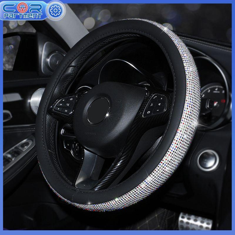 Dropshipping Rhinestones Auto Accessories Car Steering Wheel Cover Soft Texture Car Covers Car Styling Covers Steering Covers