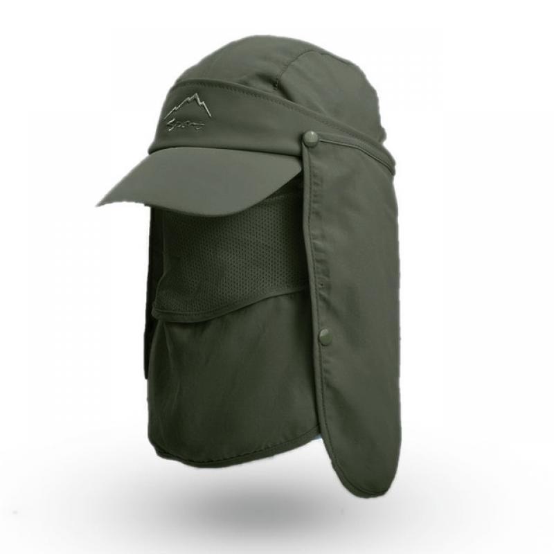 Summer UV Protection Sun Hat For Women Men Foldable Quick Drying Waterproof Baseball Caps Male Neck Flap Hiking Fishing Hats