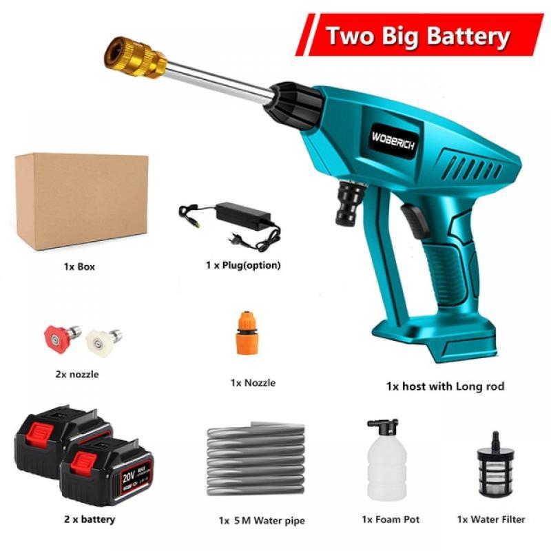 30BAR Cordless High Pressure Cleaner Washer Spray Water Gun Car Wash Pressure Water Cleaning Machine for Makita 18V Battery