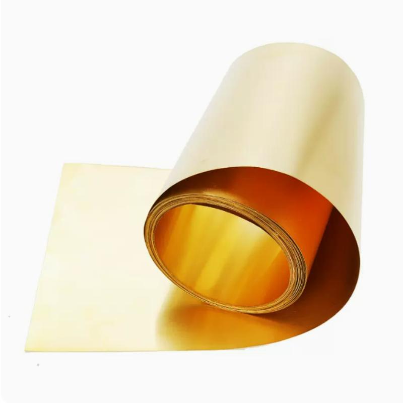 1PC 0.02/0.03/0.05/0.1/0.15/0.2/0.3/0.4/0.5/0.6/0.8/1mm x 200mm x1000mm Brass Metal Thin Sheet Foil Plate Thick