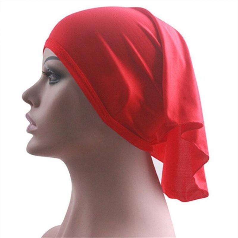 Under Scarf Hijab Tube Bonnet Bone Chemo Hat Cotton Head Cover Inner Caps Women Muslim Inner Hijabs Cap Underscarf turban mujer