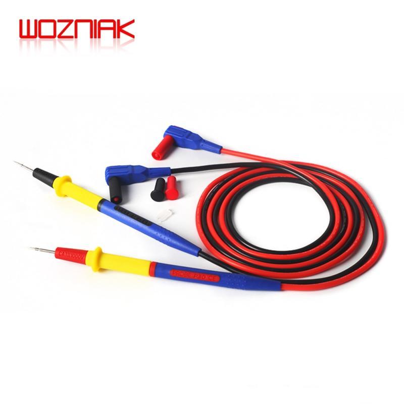 MECHANIC P30 Multimeter Pen 1000V 20A Soft Anti-Scalding Silicone Wire Extra Tip Probe Test Pen for Digital Multimeter Tip Pens