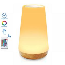 Touch Lamp LED Table Lamp Bedside Lamp RGB Table Lamp Bedroom Lamp With Touch Sensor Portable Desk Lamp RGB Light For Kids Gifts
