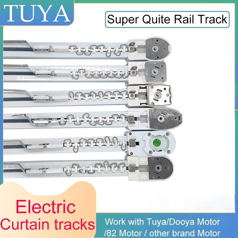 Tuya Smart Curtains Track Electric Cornice Rail Rod for B1 A1 Tuya Wifi Zigbee Motor Home Automatic Curtain Control System