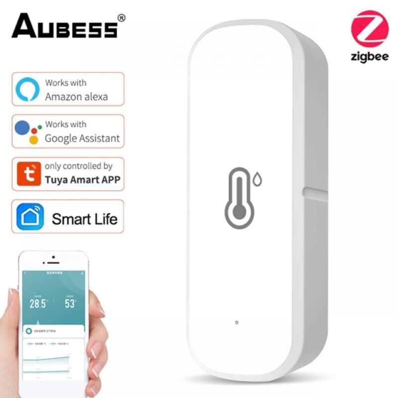 Tuya ZigBee/wifi Smart Temperature And Humidity Sensor Battery Powered ZigBee Smart Home Security Work With Alexa Google Home