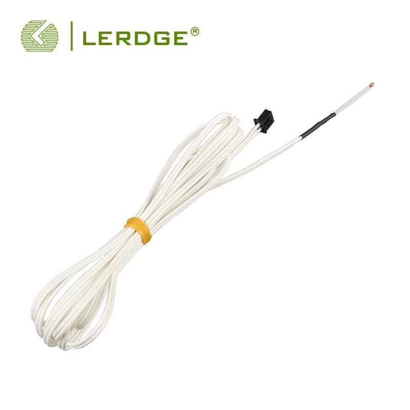 LERDGE NTC 100K B3950 Thermistors 3D Printer Parts Temperature Sensor For Hotend Heatbed thermistor wire With  Cable 1m/2M 1PCS