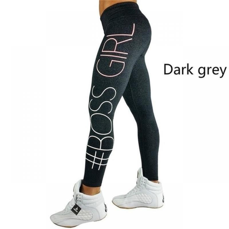 1pc Tightening Leggings Women Leggins Female Elastic Pant Capri Women Fitness Leggings Letters Print Slim Trouser