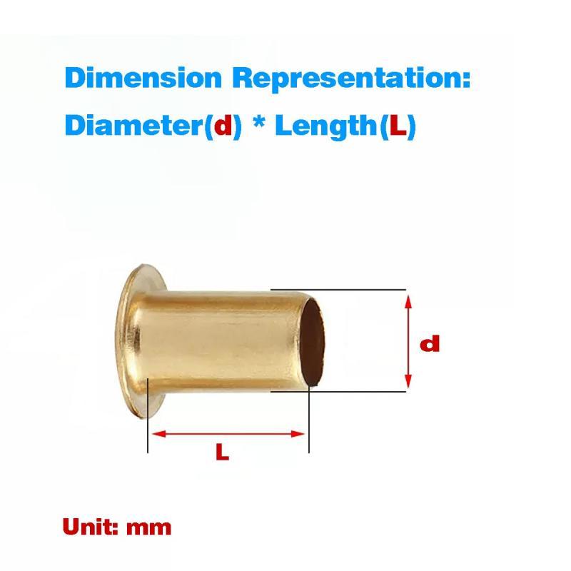 Copper Chicken Eye Buckle Rivet/Hollow Copper Rivet/Air Hole Buckle Ring M0.9M1.7M2.3M3M5M6