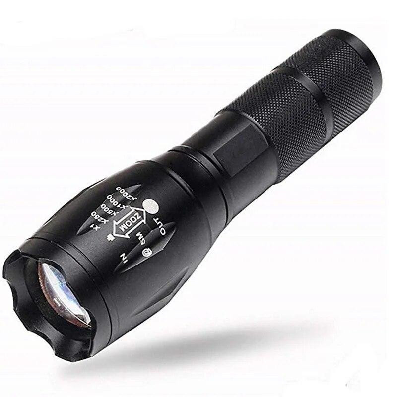 Mini Rechargeable LED Flashlight A100 Outdoor LED Flashlight T6 Rechargeable Zoom Mini Power Torch Used for Adventure Camping
