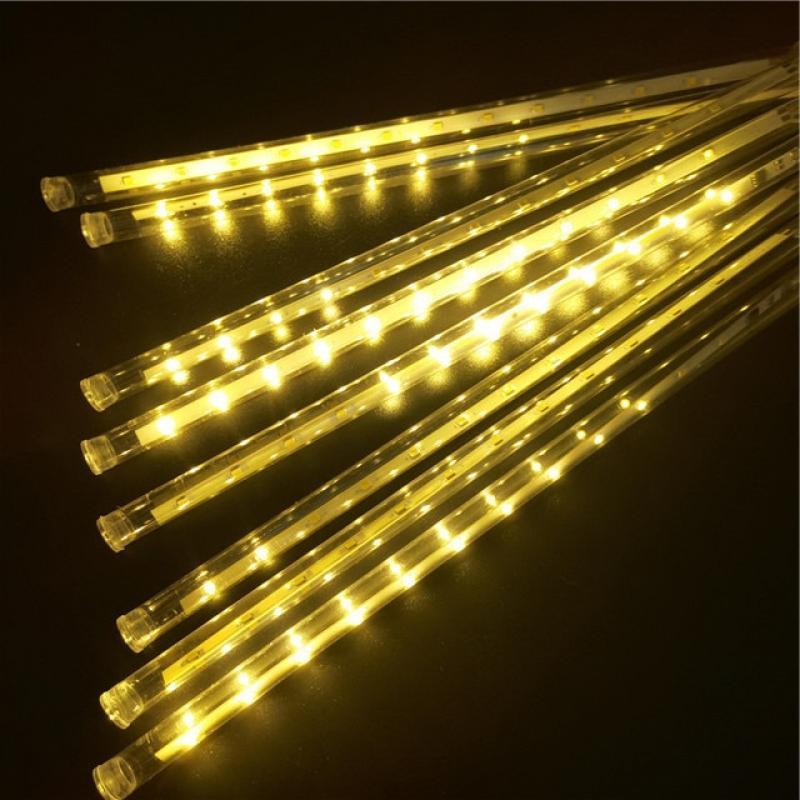 32/24/16/8 Tubes Meteor Shower Rain LED String Light Outdoor Waterproof Fairy Light Street Garland Christmas Tree Decoration New