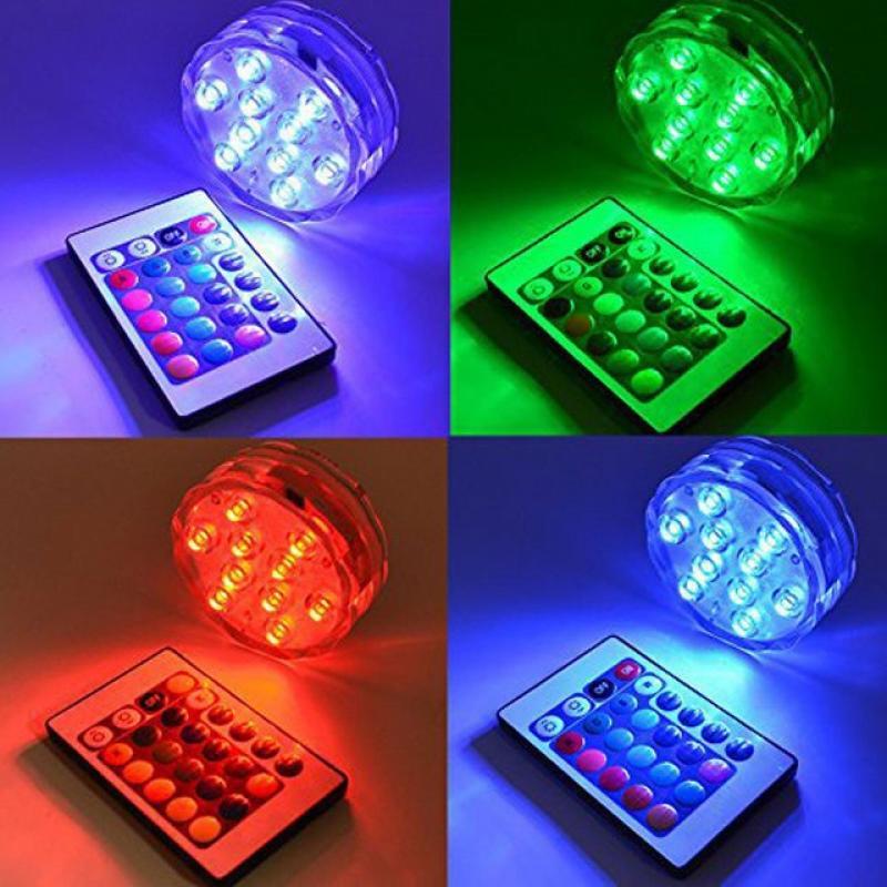 RGB Swimming Pool Lights Led Remote Control Floating Light for Waterproof IP68 Patio Garden Pond Party 16 Colour Decoration Lamp