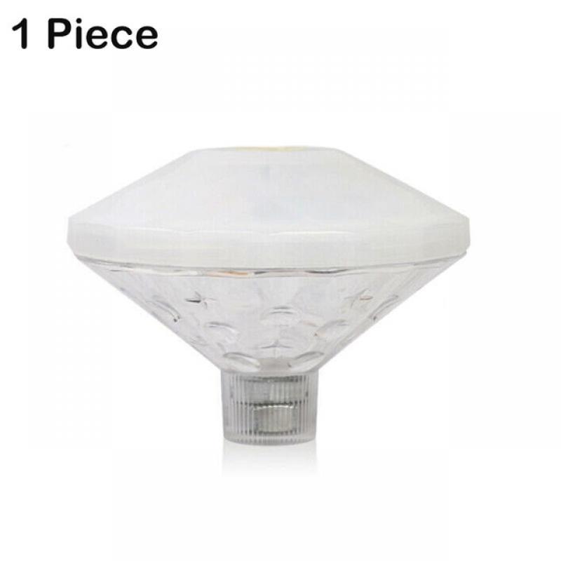 LED Floating Pool Light Diamond Shape Colorful Floating Lamp Waterproof RGB LED Light for Swim Pond Fish Tank Bathtub Decoration