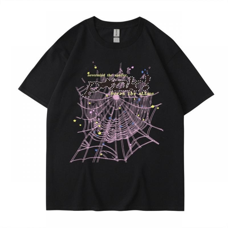 HOUZHOU Y2k American Retro Streetwear Spider T-shirts Women Summer Harajuku Graphic Short Sleeve Tops 2023 Fashion New In