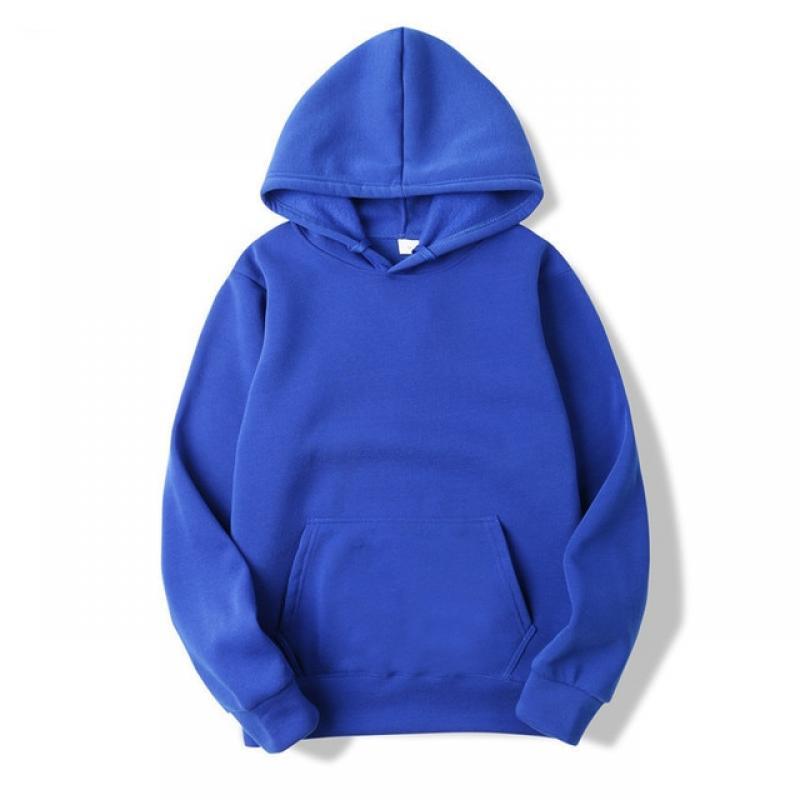 Casual Loose Hoodie Plain Fashion Solid Color Sweatshirt School Women Poleron Simple Basic Kangaroo Pocket Hoodie Korean Style