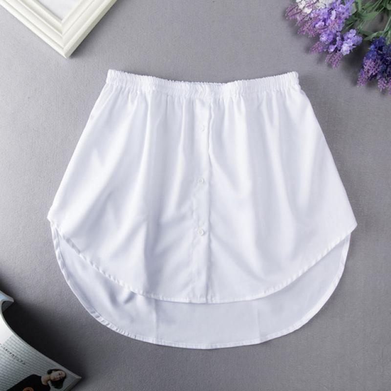 Detachable Underskirt Women Fake Shirt  Irregular Skirt Tail Blouse Hem Cotton Extender Fake Hem  Mini Skirt Fake Hem 6 Sizes