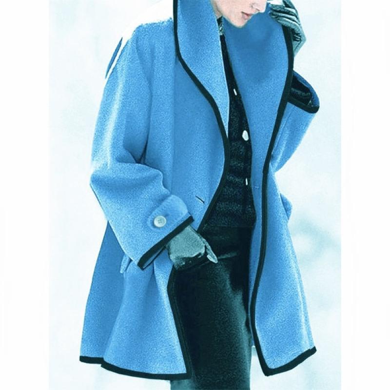 2023 Autumn/Winter New Hooded Woolen Women's Coat Woven Jacket