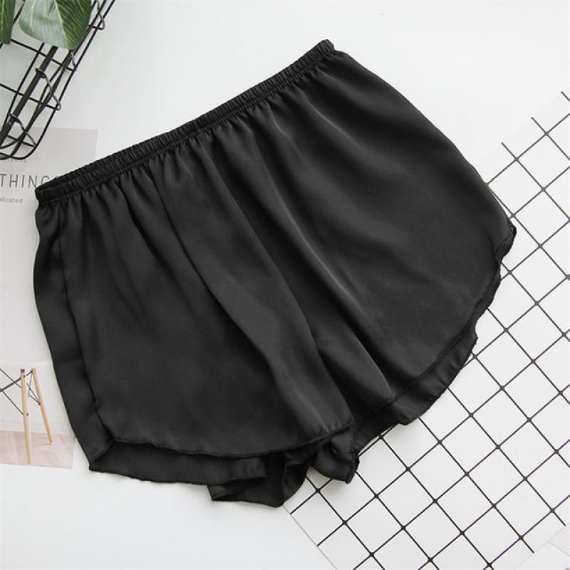Women Panties Under Skirt Safety Short Pants Stripe Seamless Underpants Wave Hem Boxer Loose Women Outside Wear Shorts