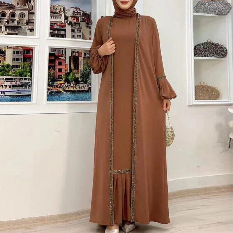 Ramadan Abaya Dubai Long Maxi Dress Muslim Women Kaftan Jilbab Loose Caftan Gown