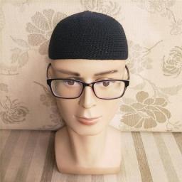 Gorro Beanie Hat Pure Hand Crocheting Turkish Muslim Men Women Islamic Kufi Taqiya Takke Peci Skull Cap Prayer Saudi Arabia