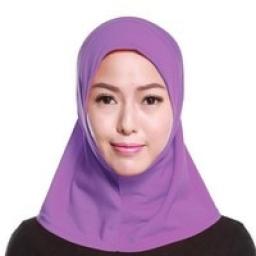 Muslim Women Under Scarf Hat Cap Islamic Prayer Ladies Neck Cover Hijab Headwear Full Cover Arab Wrap Solid Color Middle East
