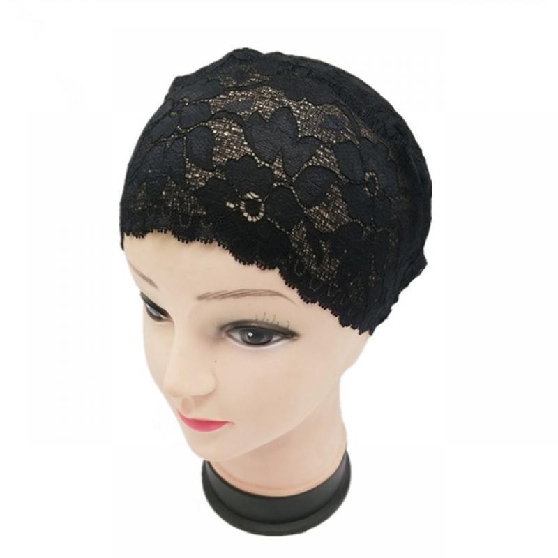 Muslim Underscarf Full Cover Lace Flower Hat Headscarf Turban Islam Wrap Hijab Cap Women Hair Loss Cancer Chemo Beanie Headwear