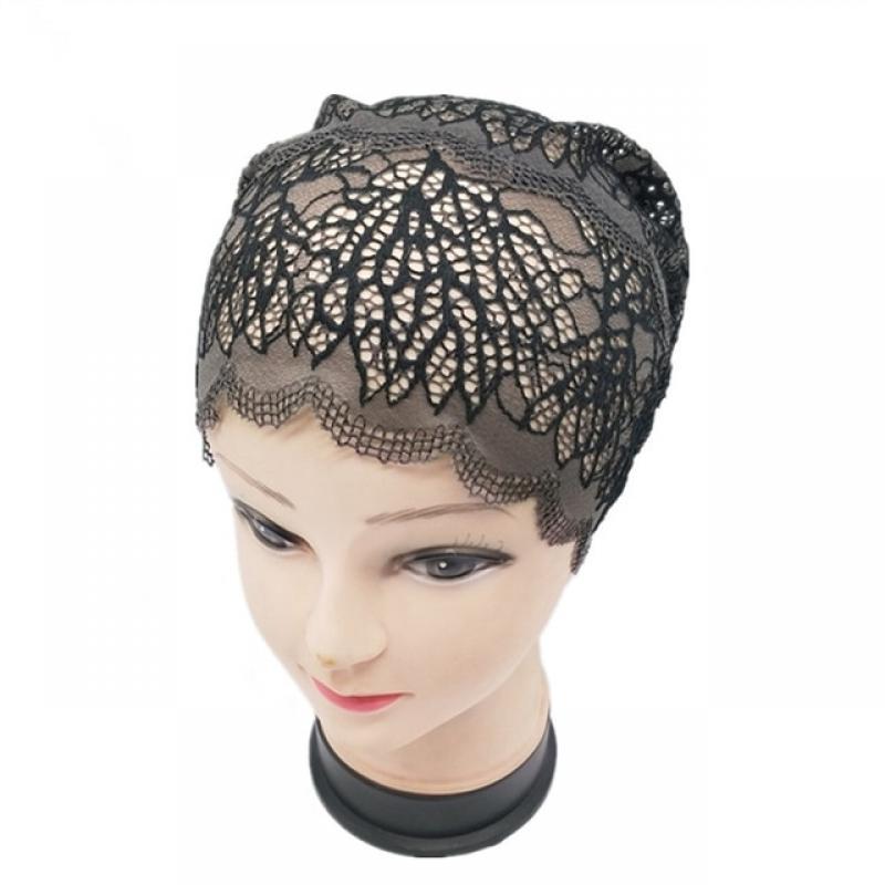 New Women Muslim Elastic Lace Bandage Hat Muslim Inner Caps Islamic Indian Turban Cancer Headwear Underscarf Hats Middle East