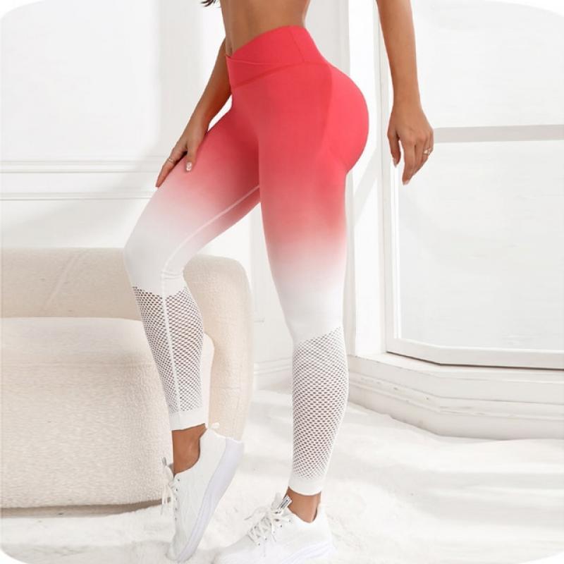 Women Yoga Leggings Seamless Gradient Dyeing Women's Pants Female Clothing Gym Sport Leggings Women Fitness Push Up Tights Suit