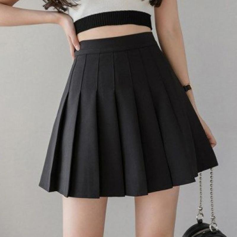 2021 Spring Summer Korean Skirt Shorts Women High Waist Sexy Mini Skirt School Short Pleated Kawaii Japanese Pink Skirt Female