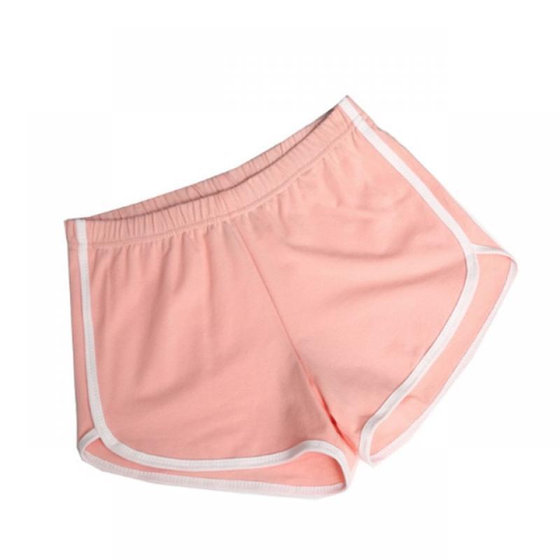 HongBiTu Women Candy color stretch cotton Thin shorts feminine sports shorts YF004