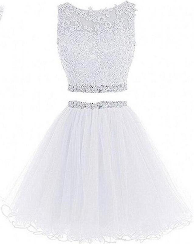 LAMYA Elegant Crop Top Lace Beads Prom Dress Romantic Ball Gown Evening Party Dresses Detachable Tulle Vestido de Noiva