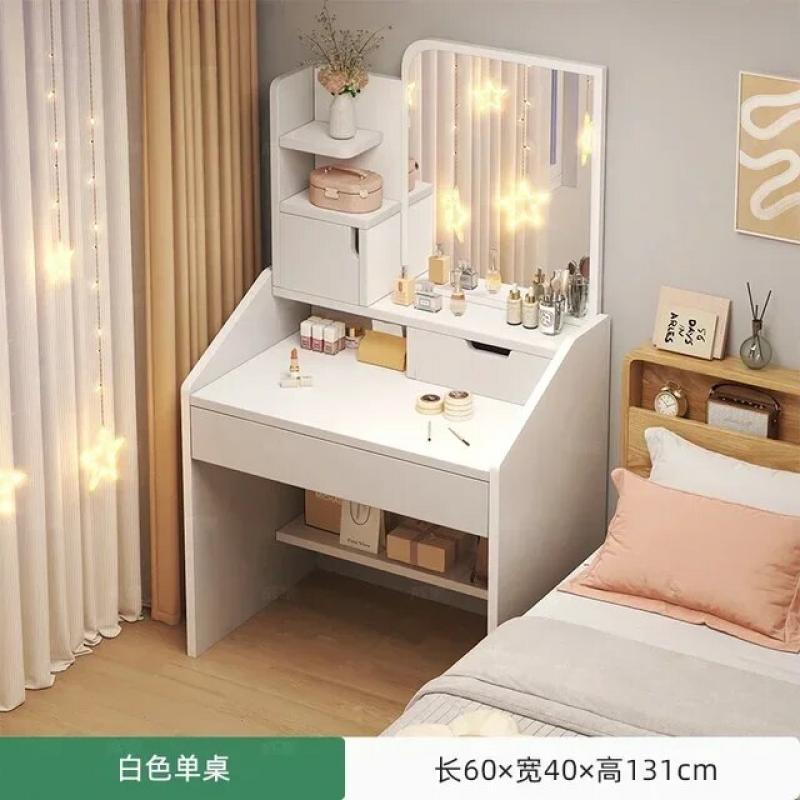 Dresser White Dressing Table Bedroom Chair Corner Vanity Makeup Table Minimalist Drawer Tocador Mueble Home Furniture LJ50DT